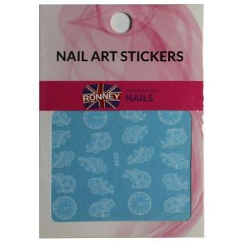 RONNEY - Naklejki wodne na paznokcie NAILART STICKERS RN 208    !
